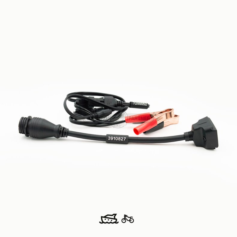 Strmforsyning og adapterkabelst til Bike og Marine