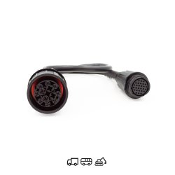 MAN 4+8 pin kabel til kretjer Euro 2 og Euro 3