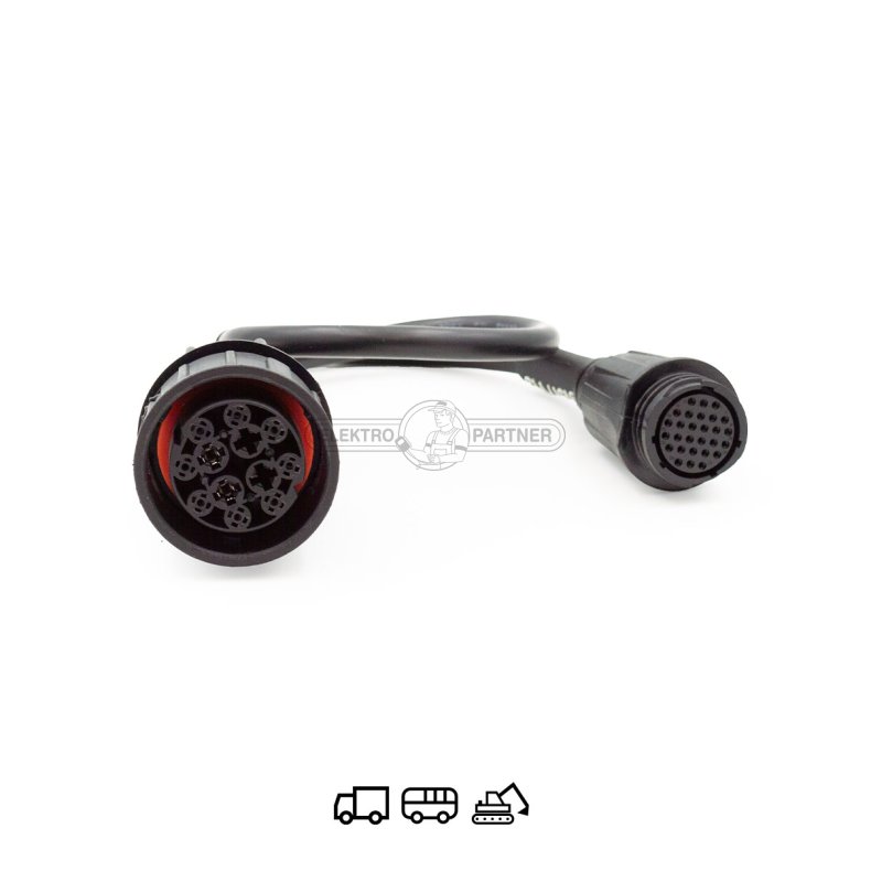 MAN 4+8 pin kabel til kretjer Euro 2 og Euro 3