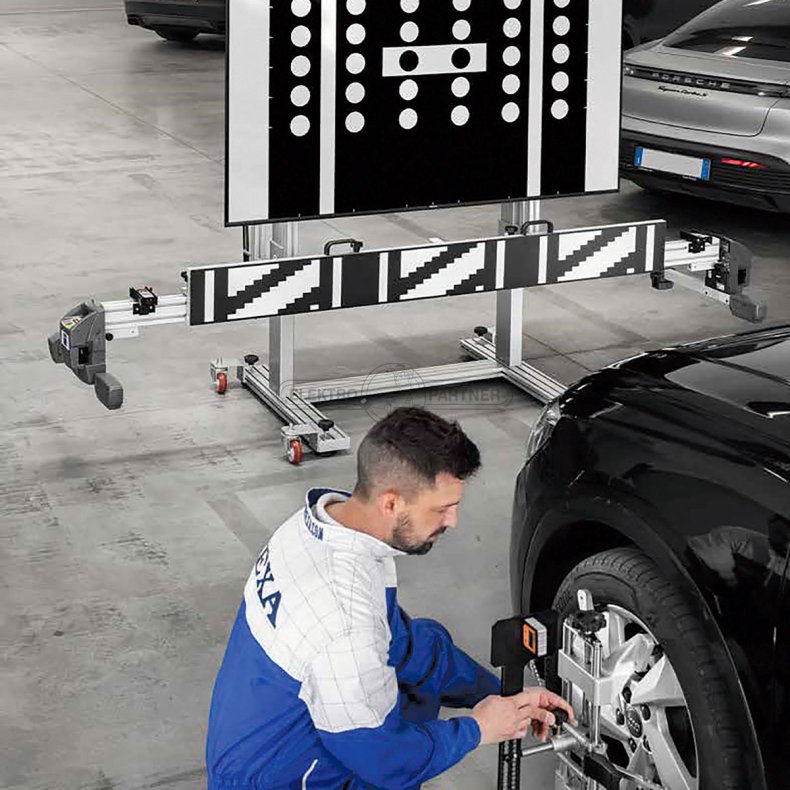 Kalibreringspanel til LASER SCANNER (LIDAR) - VAG med libelle